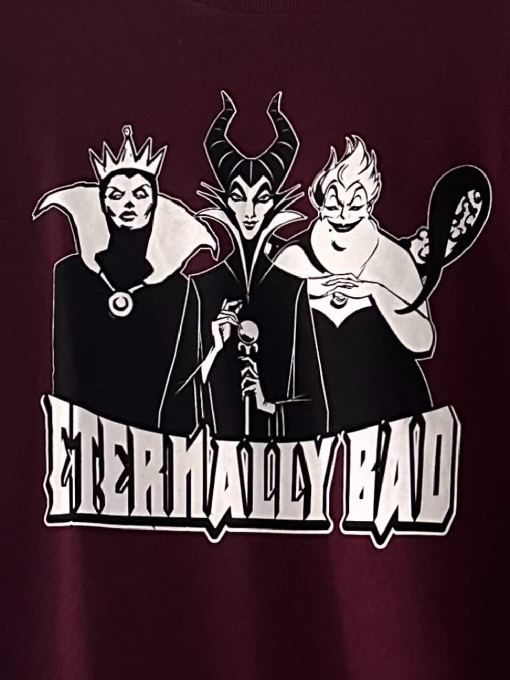 NWT Torrid Disney Villians Sweatshirt Wine Burgundy 2X